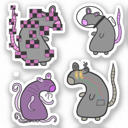 Stickers Tech Rat (Recto)