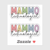 Stickers Technologue Mammographie (Feuille)