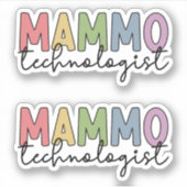 Stickers Technologue Mammographie (Devant)