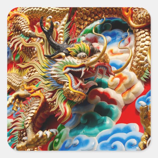 stickers temple dragon (Devant)