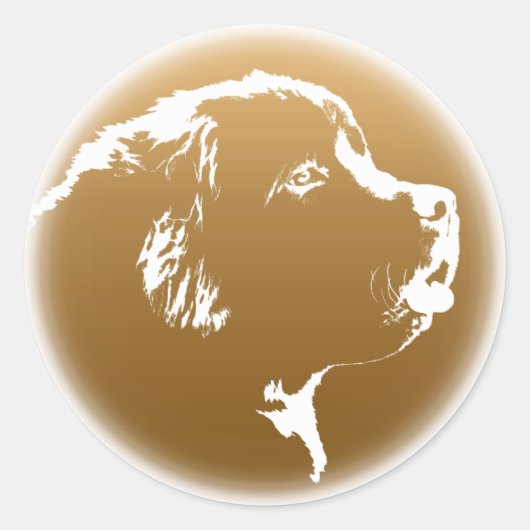 Stickers Terre-Neuve Stickers Chien de Terre-Neuve (Devant)