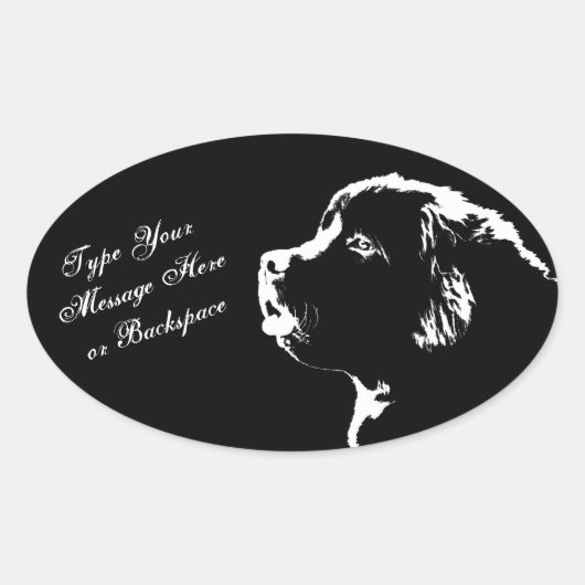 Stickers Terre-Neuve Stickers Chien de Terre-Neuve (Devant)