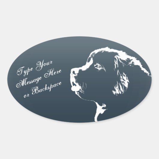 Stickers Terre-Neuve Stickers Chien de Terre-Neuve (Devant)