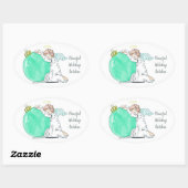 stickers texte personnalisé Christmas Angel (Feuille)