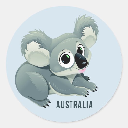 stickers texte personnalisé Cute Koala (Devant)