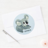 stickers texte personnalisé Cute Koala (Enveloppe)