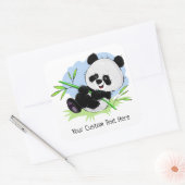 stickers texte personnalisé Cute Panda (Enveloppe)