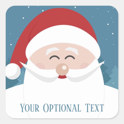 stickers texte personnalisé de Cute Père Noël (Devant)