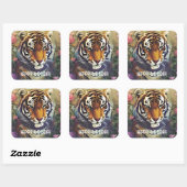 Stickers texte personnalisé Fleur de tigre (Feuille)
