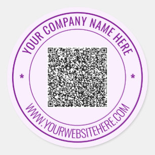 Stickers texte personnalisé QR Code personnalisé M