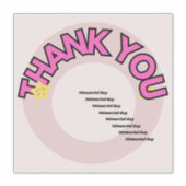 Stickers thank you for mémorial day (Devant)