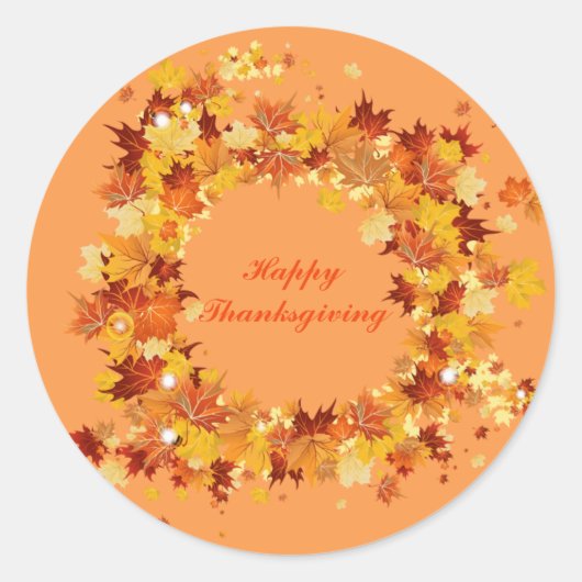 Stickers Thanksgiving d'automne (Devant)