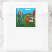 Stickers Thanksgiving drôle "Je suis avec délicieu (Sac)