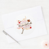 Stickers Thanksgiving/Typographie (Enveloppe)