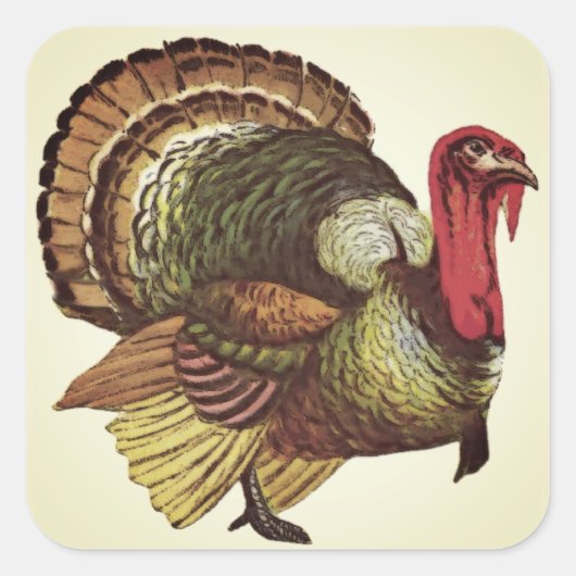 Stickers Thanksgiving Wild Turkey (Devant)