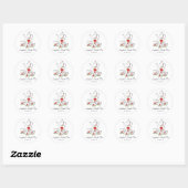 Stickers thé rouge nuptiale (Feuille)