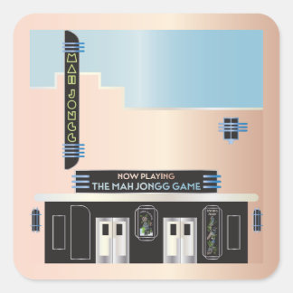 Stickers Théâtre Mah Jongg Deco