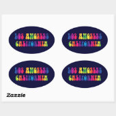 Stickers TieDye des années 60 de Los Angeles (Feuille)
