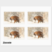 stickers Tigers d'hiver (Feuille)