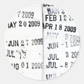 Stickers Timbre Date Bibliothèque (Devant)