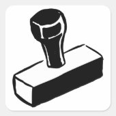 Stickers Timbre en caoutchouc (Devant)