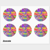 STICKERS TIMZ super - OEUVRE PSYCHÉDÉLIQUE - COULE (Feuille)
