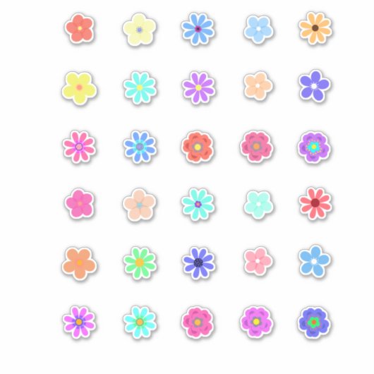 Stickers Tiny Flowers Kit par Cherie (Devant)