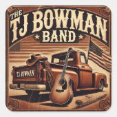Stickers TJ Bowman Band (Devant)