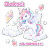 Stickers to a magical birthday party. (Voorkant)