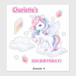 Stickers to a magical birthday party.