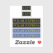 Stickers Tomy/Track-Master Express polaire (Feuille)