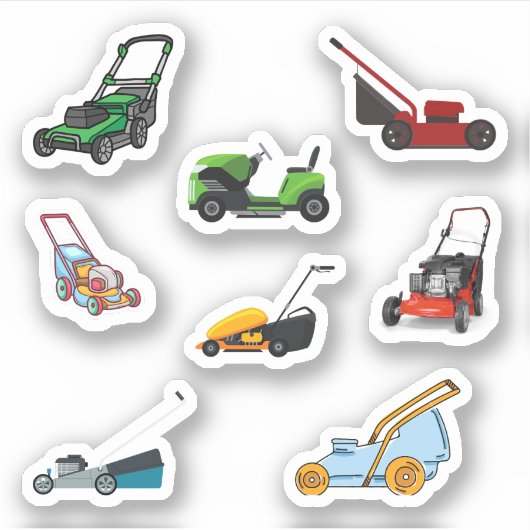 Stickers tondeuse (Devant)
