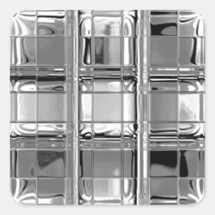 Stickers Tons de verre gris Mosaïque