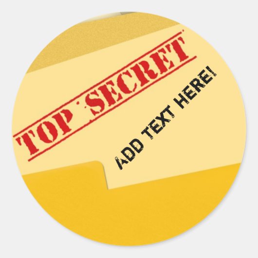 Stickers Top Secret (Devant)