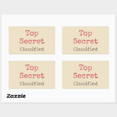 Stickers Top Secret (Feuille)
