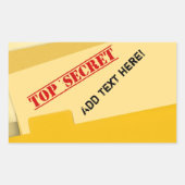 Stickers Top Secret (Devant)