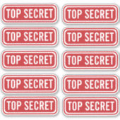 Stickers Top Secret (Devant)