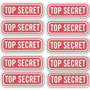 Stickers Top Secret