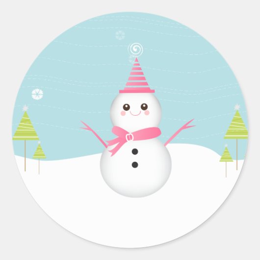 Stickers Topkapi Cupcake Snowman (Devant)