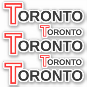 Stickers "Toronto" City Name (Ontario, Canada)