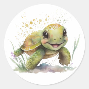Stickers Tortoise joyeux