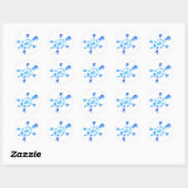 Stickers Tortue bleue (Feuille)