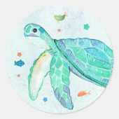 Stickers Tortue de mer | Fête d'anniversaire de la (Devant)