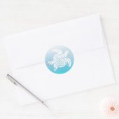 Stickers Tortue Tropicale Aqua Blue Sea (Enveloppe)