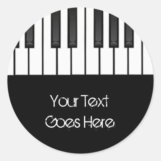 Stickers Touches de piano (Devant)