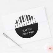 Stickers Touches de piano (Enveloppe)