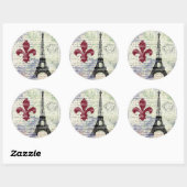 Stickers Tour Eiffel France (Feuille)