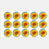 Stickers Tournesol aux abeilles (Feuille)