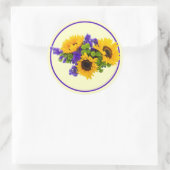 Stickers Tournesol et Statice Bleue (Sac)
