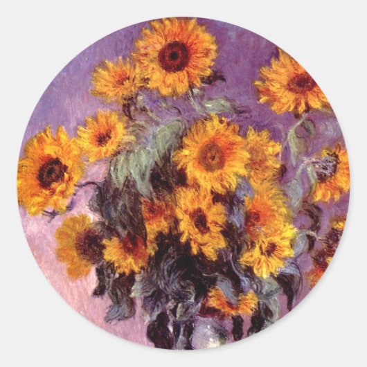 Stickers tournesol Monet (Devant)